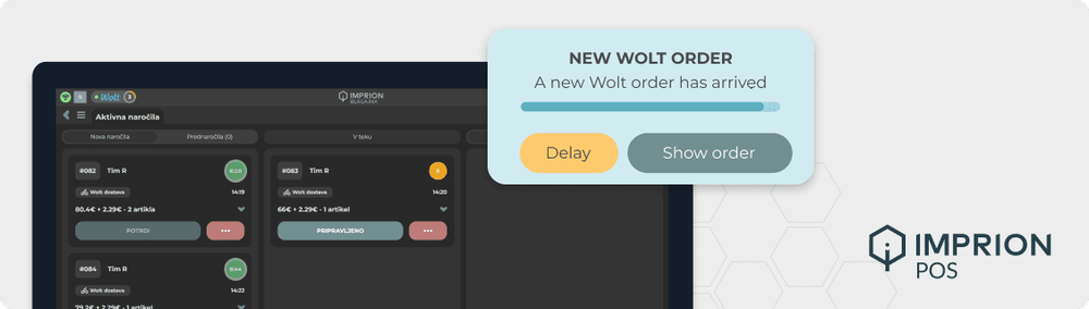 Wolt Fully Integrated into the Imprion POS