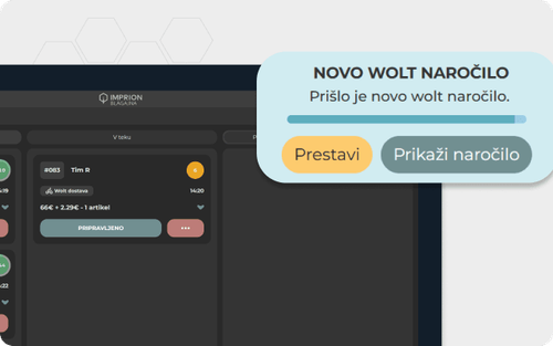 NOVOST: Wolt popolnoma integriran v Imprion blagajno!